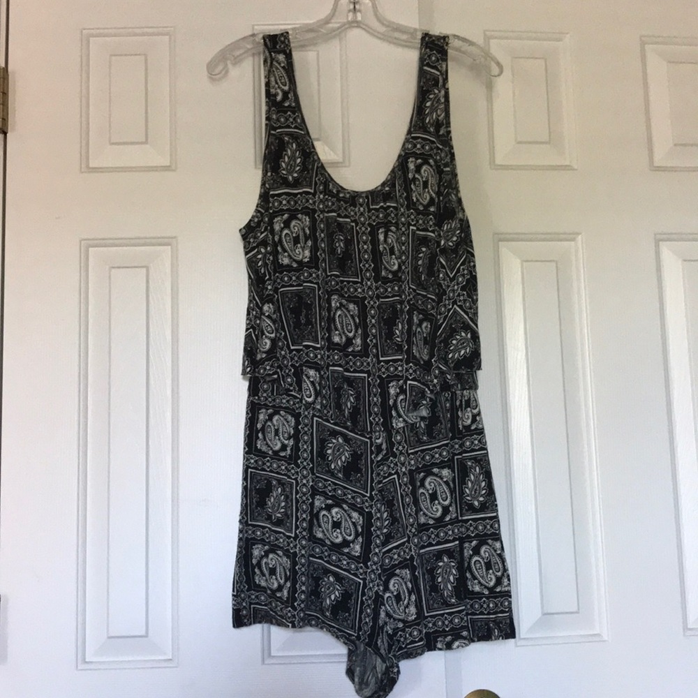 Black and White Romper